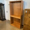Tall Medium Toned Wood Bookshelf