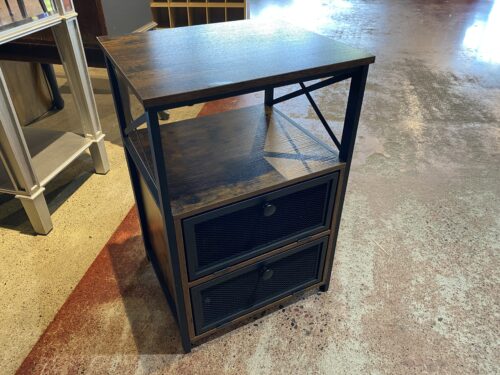 Rustic 2 Door Nightstand