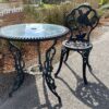 Iron Outdoor Bistro Table and Chair