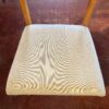 Set of 6 Chairs with White Fabric Seat