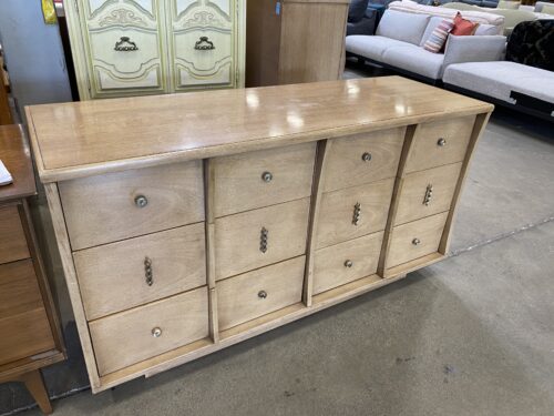 KENT COFFEY Light Wood 6 Drawer Credenza