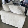 CRATE AND BARREL White Rectangular Armchair