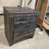 Darkwood 2 Drawer Nightstand With USBC Charge Ports