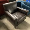 Brown Leather Distressed Armchair