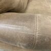 Brown Faux Leather Electric Wide Recliner