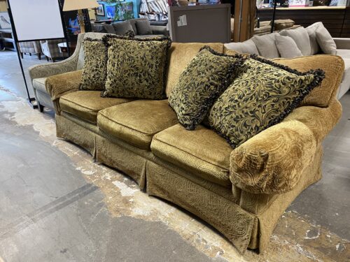 Golden Paisley Plushy Couch