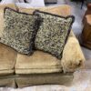 Golden Paisley Plushy Couch
