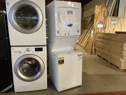 GE Stack Washer & Dryer GAS Model #GUD24GSSM1WW