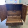 DIXIE Campaigner Swirling Grain Slat Door Dresser