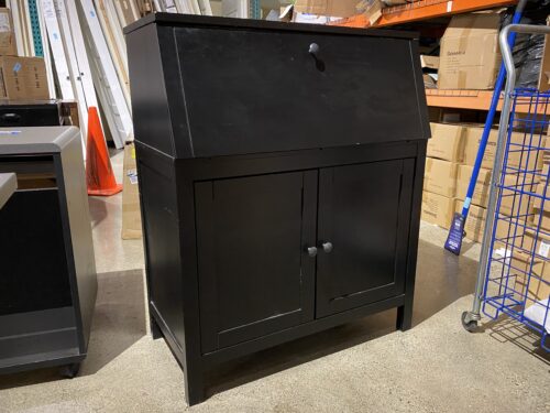 Lightweight Black Secretary Desk