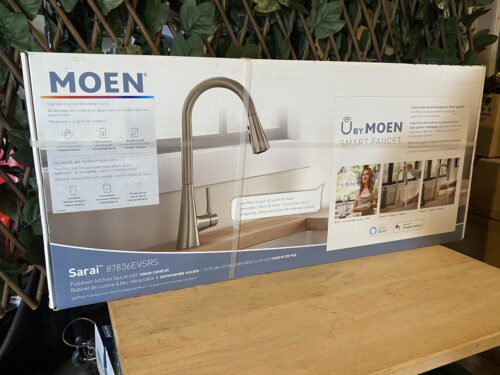 NEW! MOEN Sarai Pulldown Kitchen Faucet w/ Voice Control