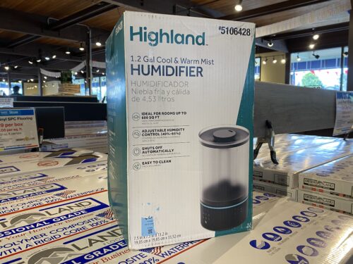 HIGHLAND 1.2 Gallon Cool & Warm Mist Humidifier