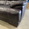 Deep Brown Faux Leather Extra Plush Sofa