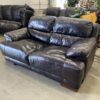 Deep Brown Faux Leather Extra Plush Loveseat