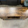 Burnt Wood Look 2 Cabinet Media Center
