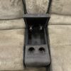 MAN WAH Brown Corduroy Single Recliner U Sectional