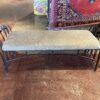 Wide Wrought Iron Padded Bench
