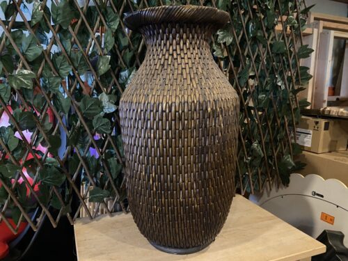Large Earthy Woven Décor Vase