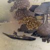 Japanese Gilded Copper Chokin Fisher Framed Artwork