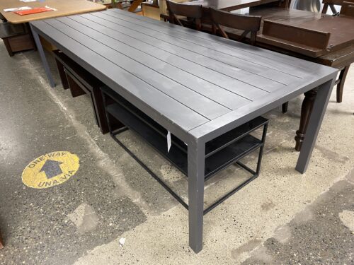 RESTORATION HARDWARE Aegean Aluminum Rectangular Dining Table