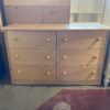 Blonde Curve-Front Doublewide Dresser, Made in Canada