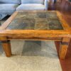 Square Earthy Stone Tile Coffee Table