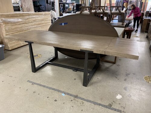 RESTORATION HARDWARE T-Brace Rectangular Extension Dining Table