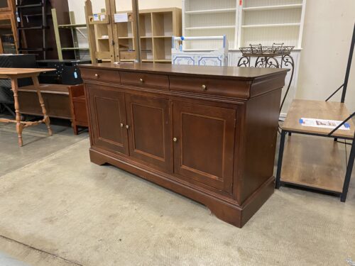 Bourbon Toned 3 Door Wooden Buffet