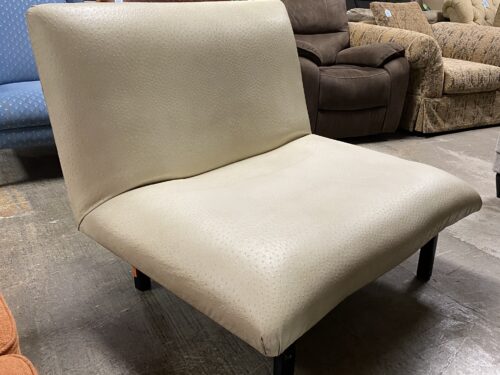 Unique Ostrich Texture Beige Accent Chair