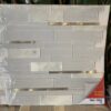 NEW! Peel & Stick Polar Lights Glass/Metal/Stone Mosaic Wall Tile, 20 Packs
