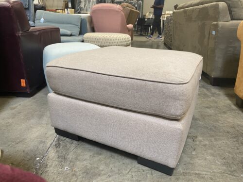 ABBYSON Light Beige Square Ottoman