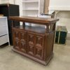 RICHARD LYNN Vintage Wooden Flip-Top Bar Cart