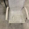 Beige Metal Patio Lounger Chair