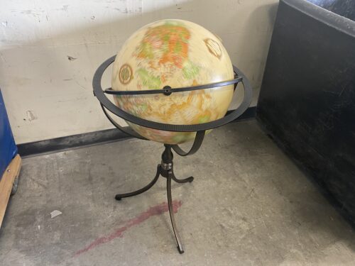 World Antique Globe with Stand