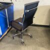 Brown Leather Rolling Office Chair