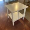 White Open Shelf Nightstand