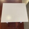 White Open Shelf Nightstand