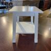 White Open Shelf Nightstand