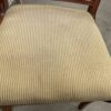 Drexel Harp Wooden Dining Chair Set of 6 with Striped Fabric Seats