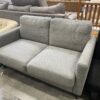 Light Grey Fabric Loveseat