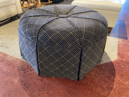 Round Ottoman with Skirt