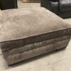 Large Brown Rolling Storage Ottoman