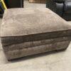 Large Brown Rolling Storage Ottoman