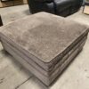 Large Brown Rolling Storage Ottoman