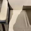 Cream Colored Leather Office Chair