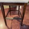 Leather Barstool with Button Tufting