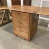 Wood Extending Accent Table with 3 Drawers