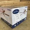 NEW! HARBOR BREEZE Eastbrook 52-in Downrod or Flush Mount Brushed Nickel with Walnut/Dark Walnut Blades Ceiling Fan With Light