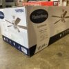 NEW! HARBOR BREEZE Eastbrook 52-in Downrod or Flush Mount Brushed Nickel with Walnut/Dark Walnut Blades Ceiling Fan With Light