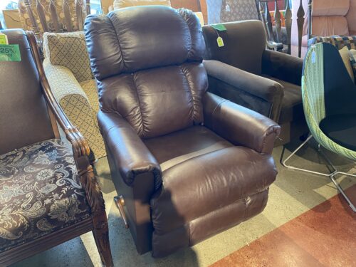 LA-Z-BOY Dark Brown Leather Recliner